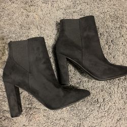 Black suede high heels 36 UK 5.5 US