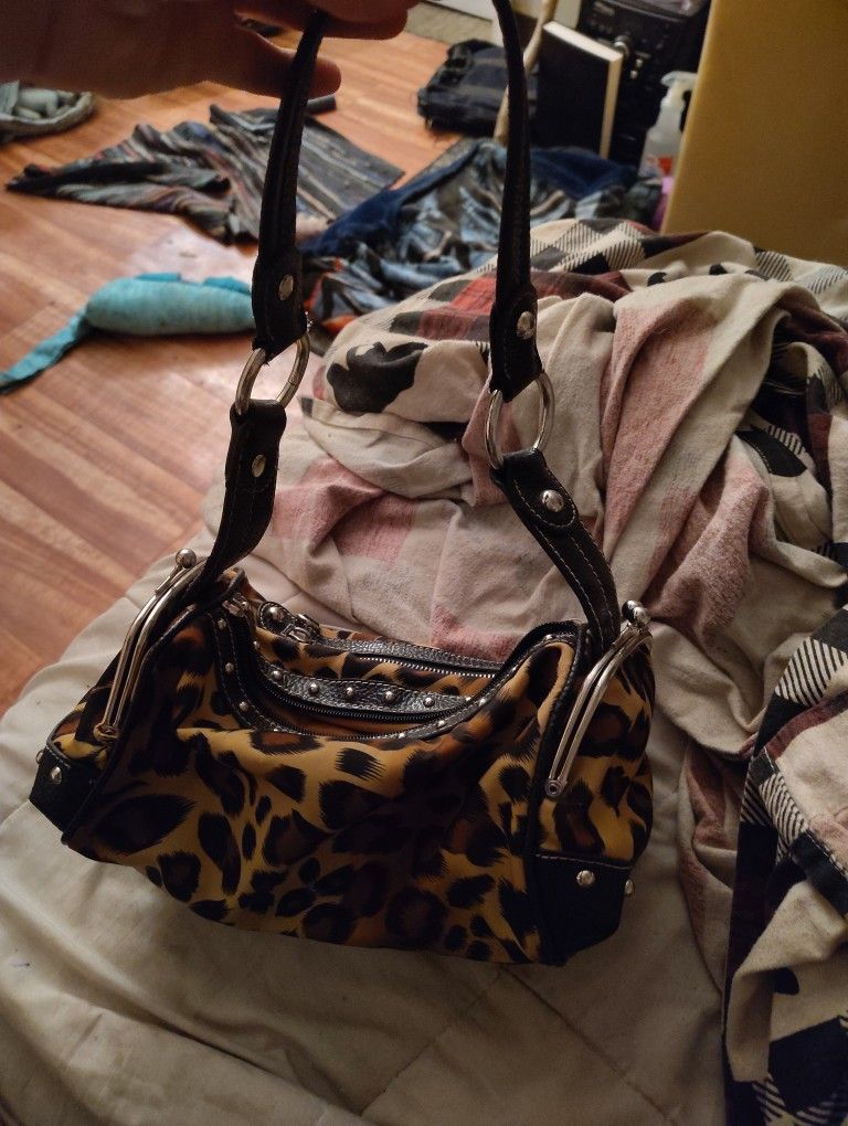 Kathy Van Zeeland Animal Print Purse