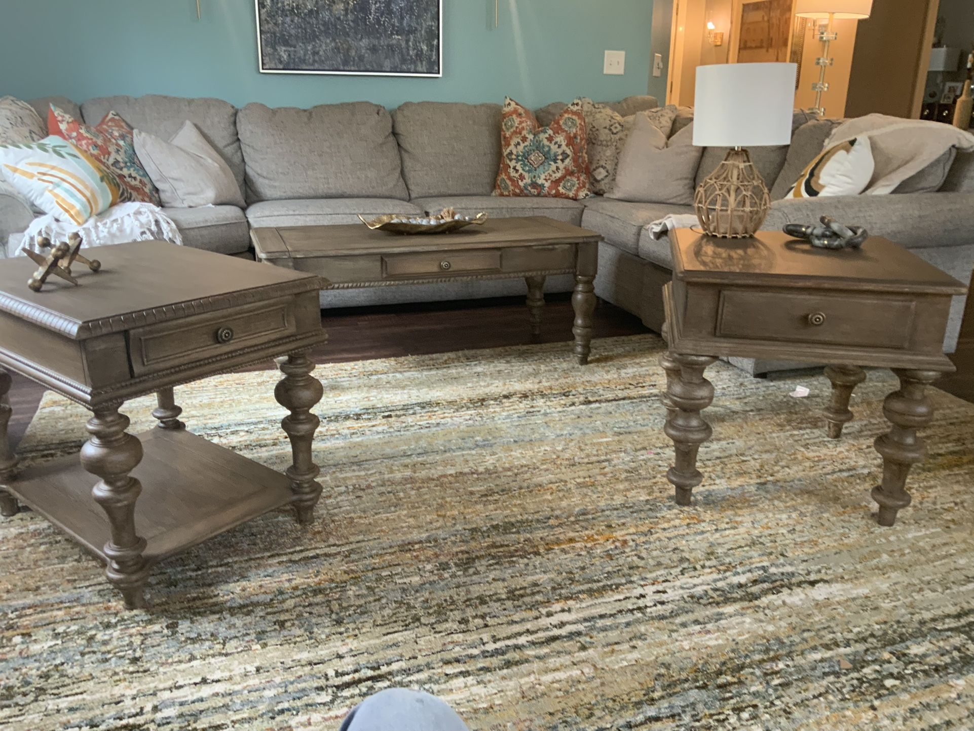 Coffee Table and Two Endables 