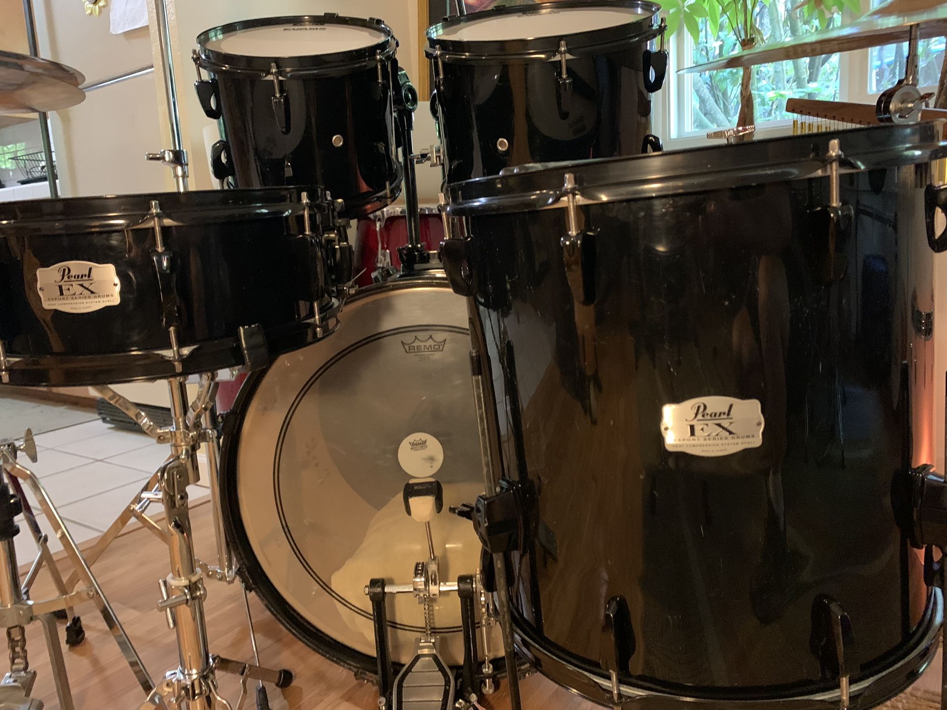 Pearl EX Export Series Drum Set, Zildjian Cymbals for Sale in Portland, OR OfferUp