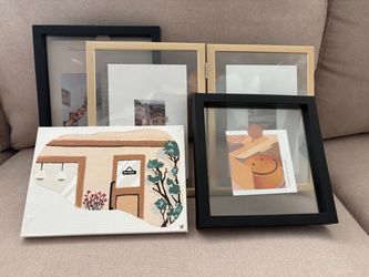 Mixed Picture Frames and Canvas Art Bundle