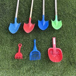Sand shovels and Beach toys