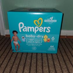 Pampers Baby Dry Size 6(64 Diapers)