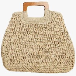 Straw Woven Tote Bag