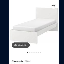 Ikea Twin Bed With Its Mattress