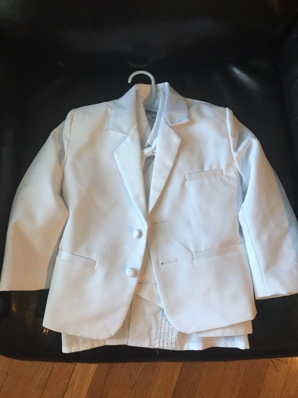 Toddler Boys White Communion Suit