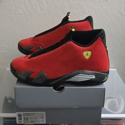 Jordan 14 Retro Ferrari (2025) Brand New DS 💯 Authentic Size 10m & 10.5m/ If Post Is Up Then It's Available 