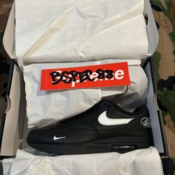Supreme Nike Air Max 1 Black Sz 10.5 SS25