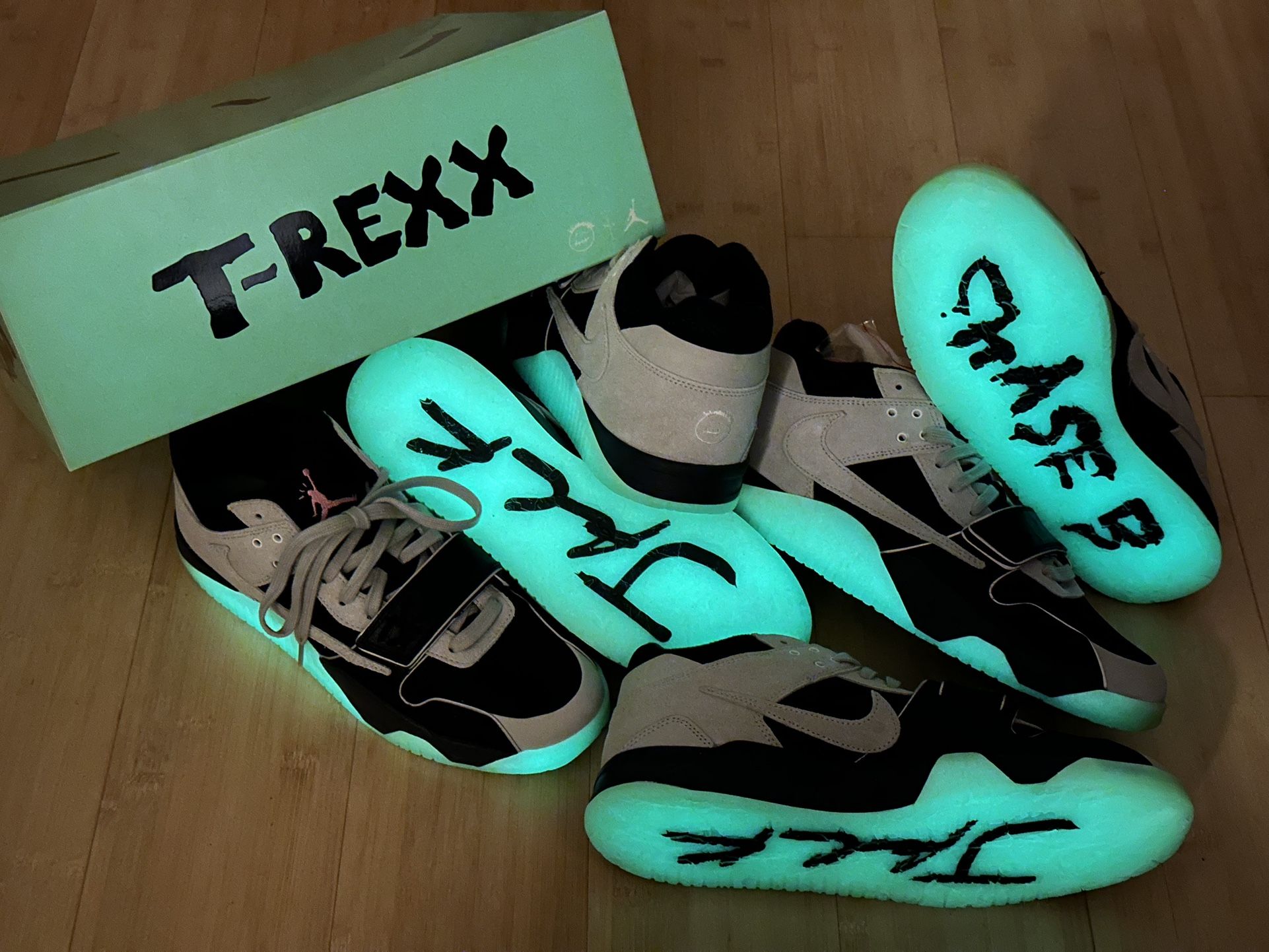 Nike Jordan Travis Scott Chase B Jumpman Jack TR T-Rexx Sz 11.5 Sz 12.5