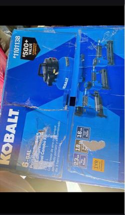Kobalt pancake Air compressor with accessories included 6 gallons never used