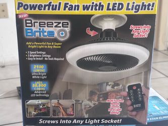 Powerful fan with LED Light