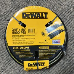 Dewalt 3/8”x50' 5000 PSI Pressure Washer Extension Hose for Sale in  Bothell, WA - OfferUp