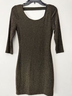 Gold Brown Forever21 Dress