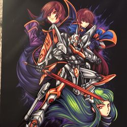 CODE GEASS BAM BOX ANIME Exclusive ART PRINT 377/1150 FUJHINE