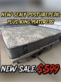 NEW SEALY POSTUREPEDIC PLUS KING MATTRESS