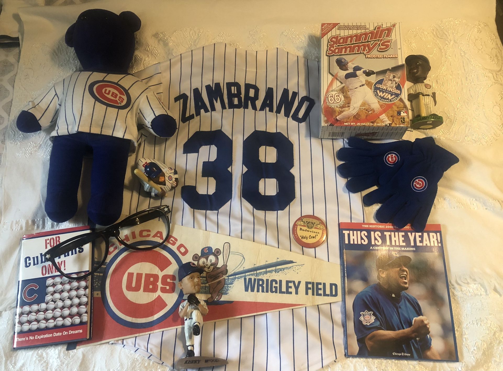 Vintage Chicago Cub’s Zambrano Jersey & Memorabilia 