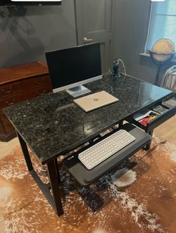 Custom Office Desk - Granite Top