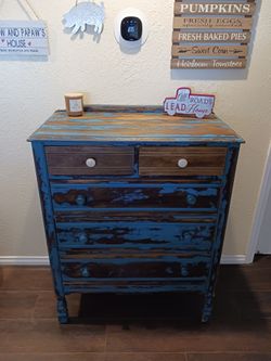Vintage wood dresser