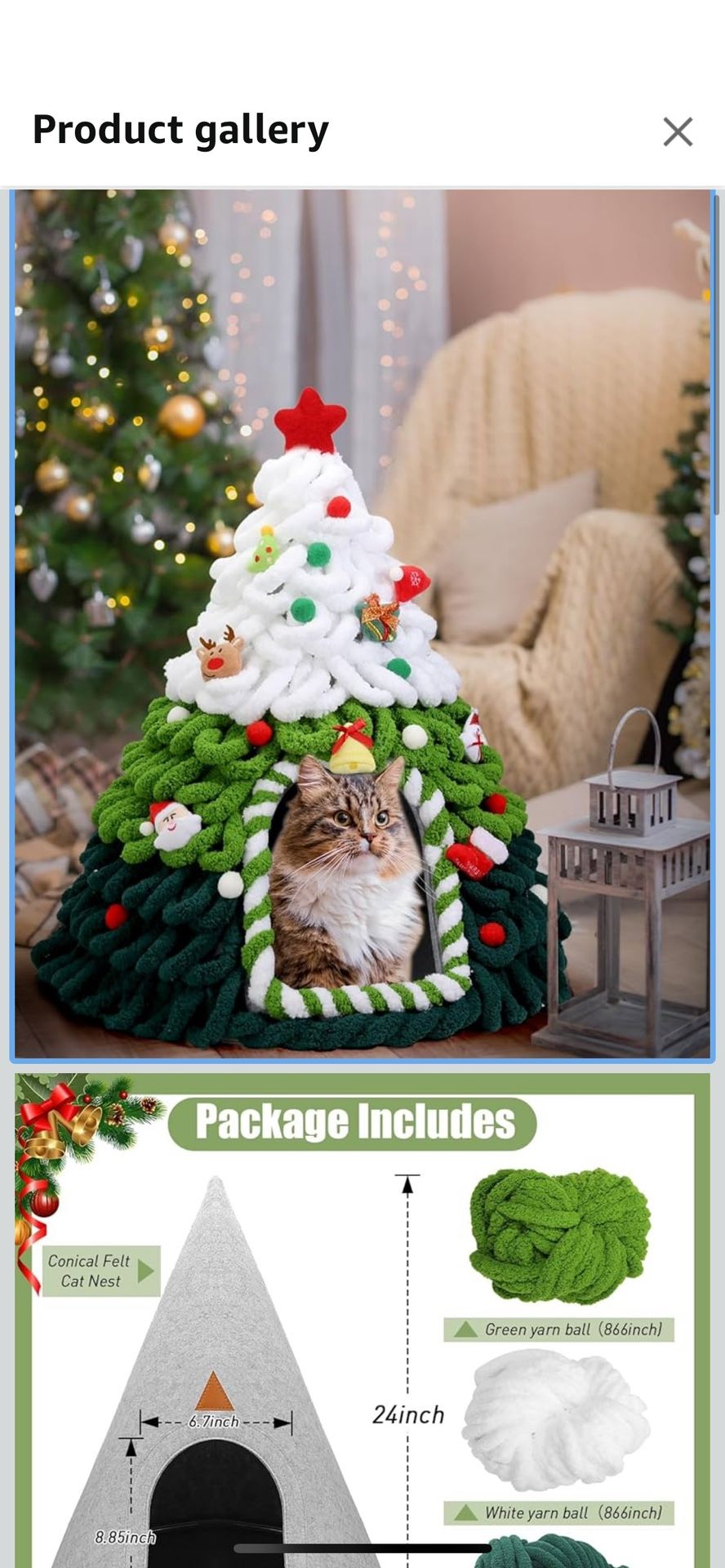 Christmas DIY Cat House