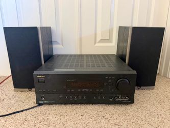 Onkyo TX-SR601 Receiver + Athena Audition Bookshelf Speakers - Complete Home Theater Setup, Tested & Working