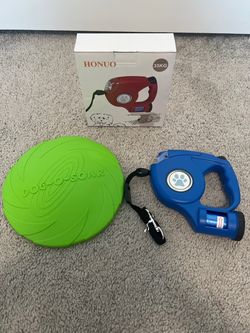 Brand New LED Dog Leash & Frisbee
