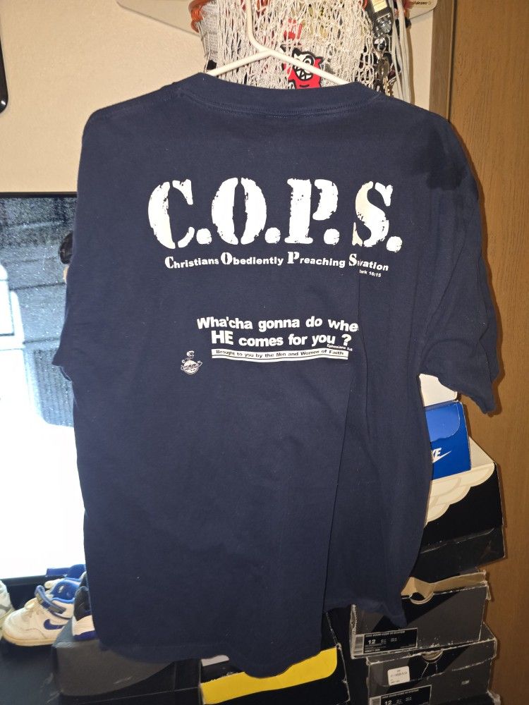 Vintage christian cops shirt size Xl