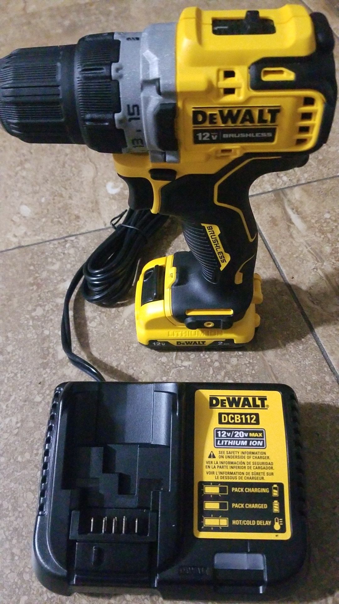 Dewalt drill 12v max brushless xtreme sub compact