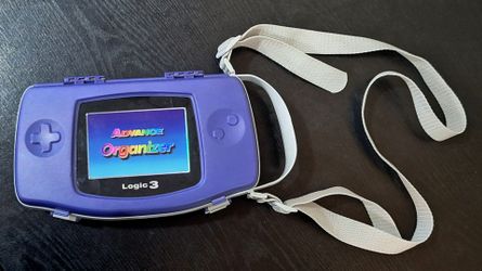 LOGIC3 ADVANCE ORGANIZER PURPLE HARD CARRYING CASE - NINTENDO GAMEBOY ADVANCE