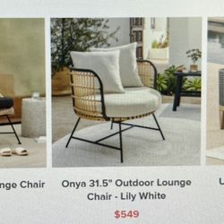 Set Of 2 Patio Outdoor Furniture Chairs