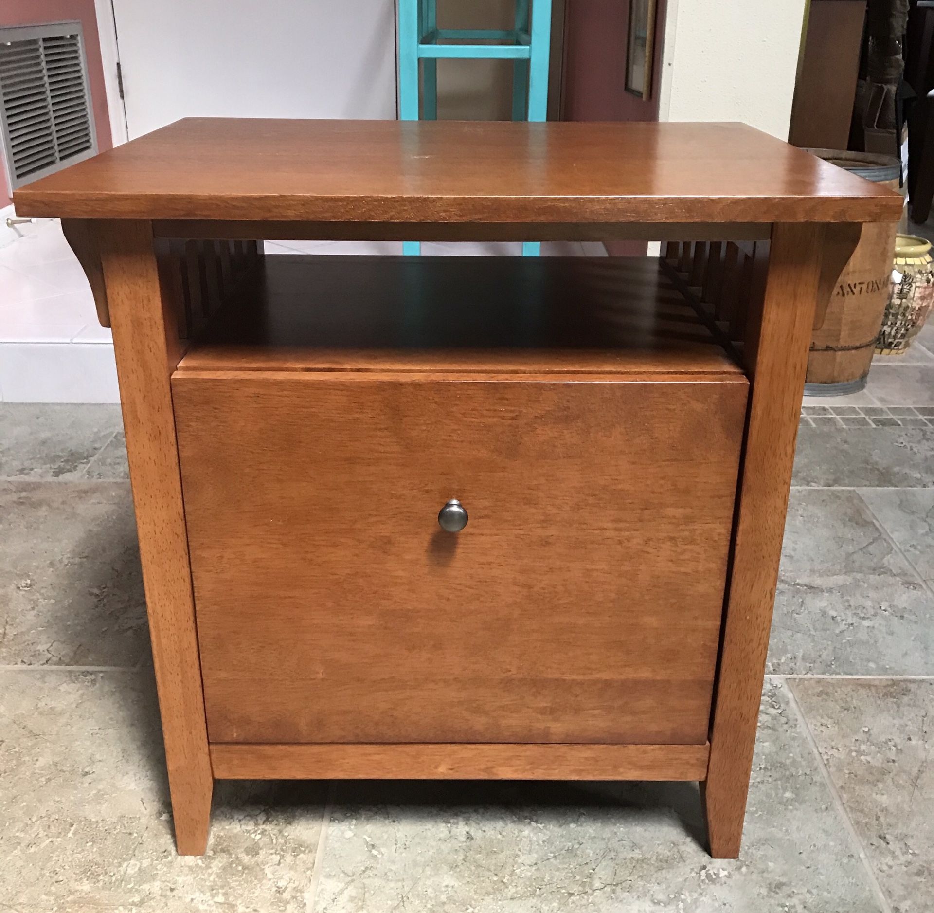 Heavy solid wood File cabinet letter and legal