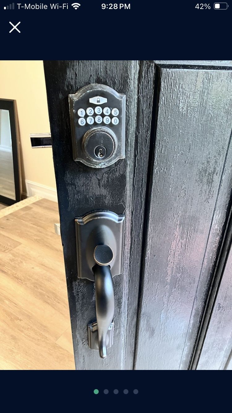 Defiant Electronic Keypad Deadbolt Lock Works Perfectly