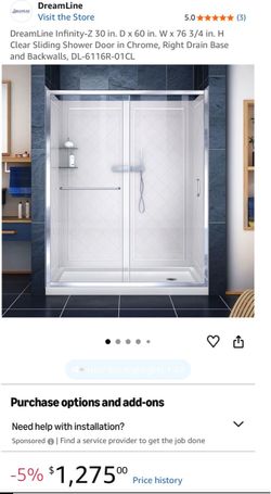 DreamLine-Infinity-Z-Sliding-Shower-Door-Kit/m