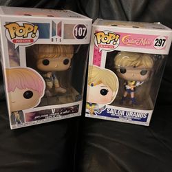Funko Pop! New In Box Sailor Uranus And BTS V 