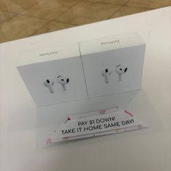 Apple Airpods 4 Brand New Headphones - Pay $1 today and the rest later!!