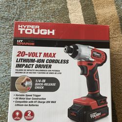 Brand new Hyper Tough 20volt Max Cordless Impact Driver