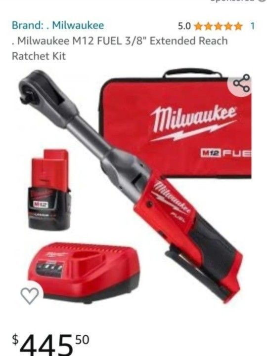 Milwaukee Long Neck Ratchet  New
