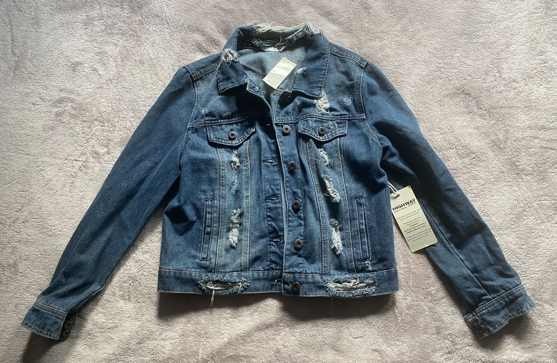 Highway Jeans Women’s Denim Jacket Size Large New With Tags NWT