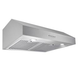 New Open Box 30" Under Cabinet Stainless Steel Range Hood with Push Button Controls