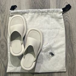 JW Anderson Bumper Tube Heels Puff Gara Mule Leather White US 8 IT 38