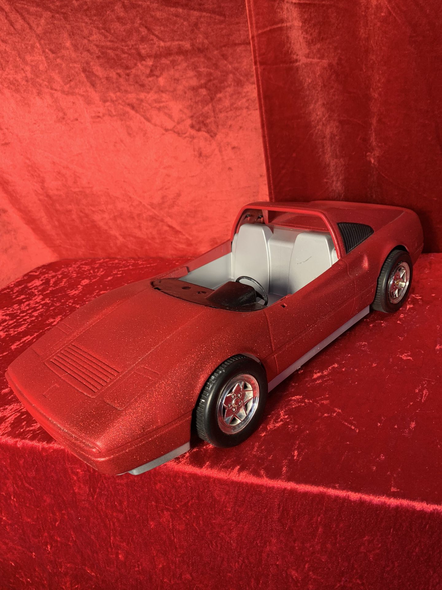 Red Barbie Ferrari Custom Painted Red Mettellic Color