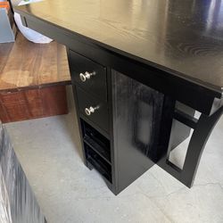 Black Bar Height Table - Excellent Condition 