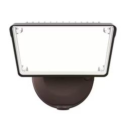Halo Bronze LED Outdoor Flood Lights (Qty 7) - Dusk to Dawn