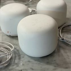 Google Nest Wifi Mesh System (Router + 2 Points) – Whole Home Coverage