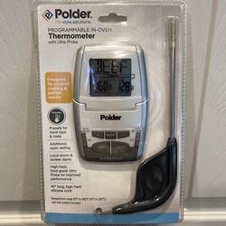 Polder Deluxe Preset In-Oven Thermometer with Ultra Probe THM-308-90