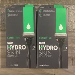 Schick Hydro Skin Comfort Sensitive Razor W/2 Cartridges $6 Each 
