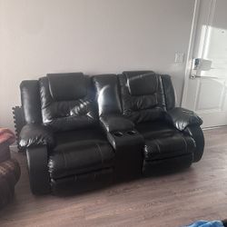 Black Leather Couch