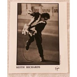 KEITH RICHARDS Photograph JEFF BENDER Promo VIRGIN Press Photo Rolling Stones 