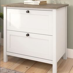 ✨💌Bush Furniture Mayfield 2-Drawer Lateral File Cabinet in Pure White 🤍✨