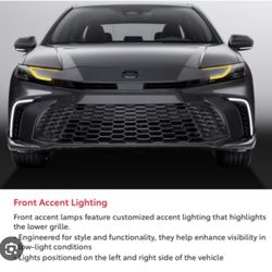 OEM Toyota 2021-2025 Toyota Camry Front Light Accent Lamps Gloss Black