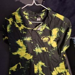 Disney Uverse Mens Button Up Shirt